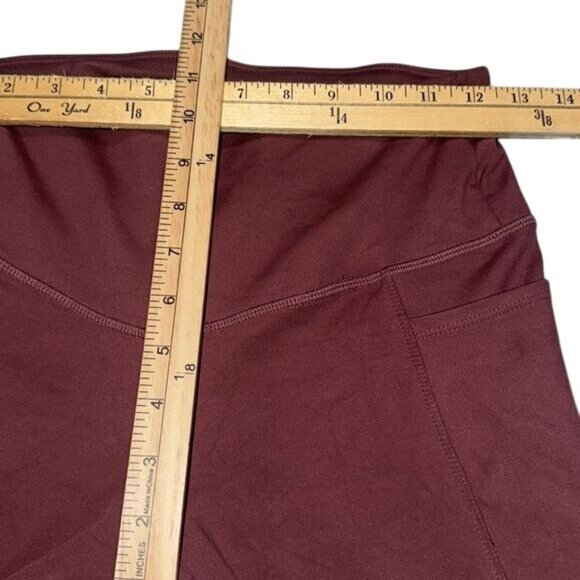 Jockey Womens Burgundy Flared Yoga Pants S - Picture 4 of 5